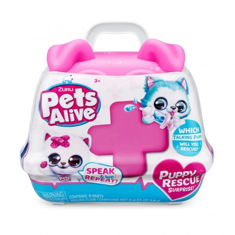 Λούτρινο σε βαλιτσάκι Zuru Pets Alive Puppy Rescue Surprise -***Το σχέδιο είναι τυχαία επιλογή***