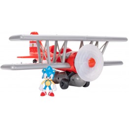 Jakks Pacific Sonic Φιγούρα 2.5'' Sonic & Tornado Biplane (423284)