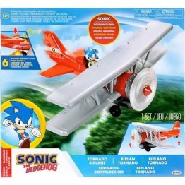 Jakks Pacific Sonic Φιγούρα 2.5'' Sonic & Tornado Biplane (423284)
